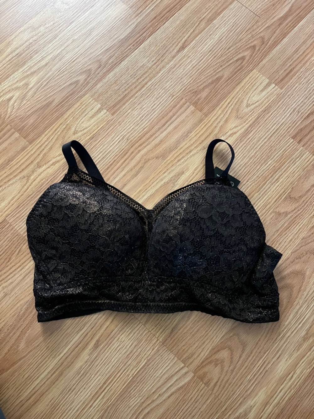 knix Black Lace Padded Bralette